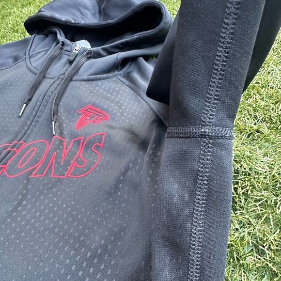 Nike Thermal Fit NFL Atlanta Falcons Full Zip Activewear Hoodie Sweatshirt XXL - Picture 8 of 11